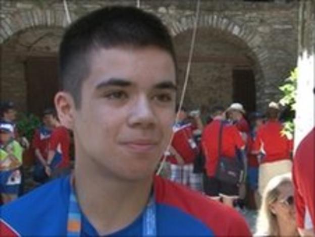 Special Olympian Alex Ferrier
