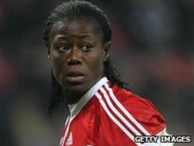 Precious Dede in action for Nigeria in 2010