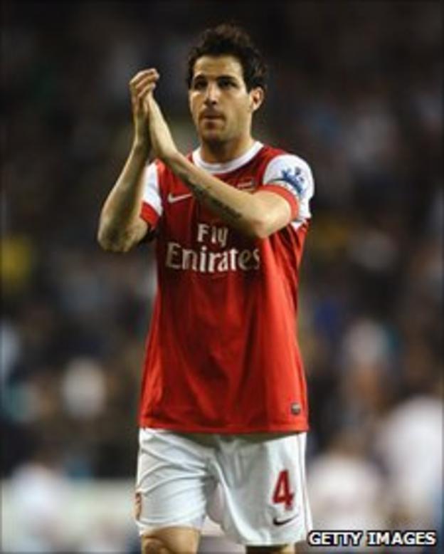 Arsenal captain Cesc Fabregas