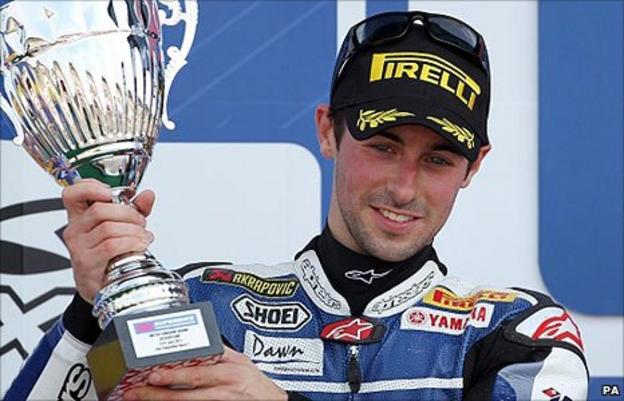 Eugene Laverty finished second in both World Superbike races at Silverstone