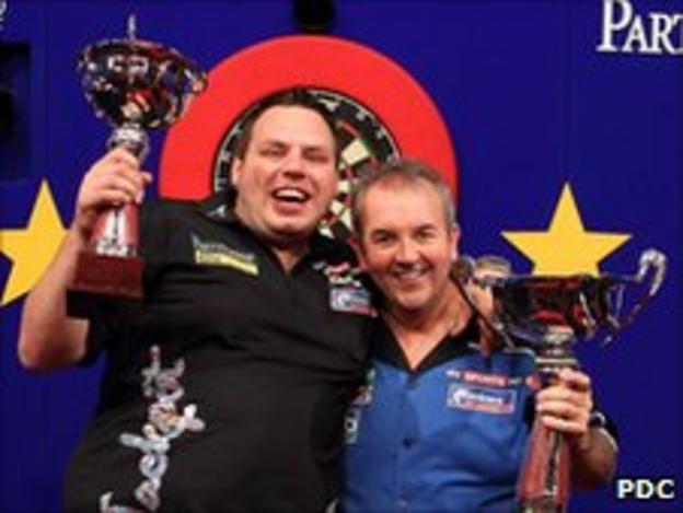 Adrian Lewis and Phil Taylor