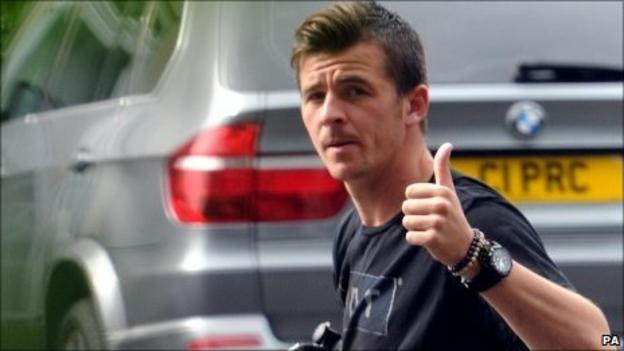 Joey Barton arriving at the Newcastle training ground earlier this week