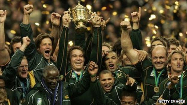 South Africa celebrate in 2007