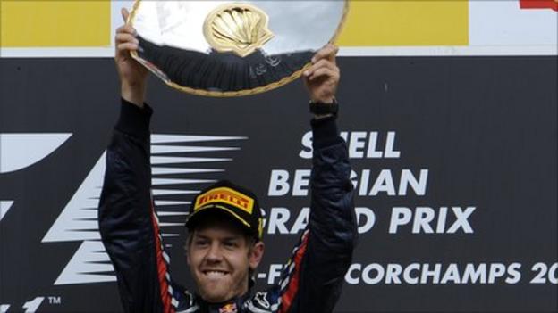 Red Bull driver Sebstian Vettel