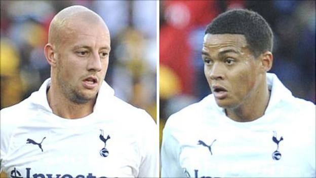Alan Hutton (left) and Jermaine Jenas (right)