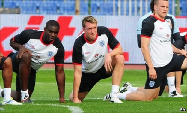 Micah Richards, Phil Jones and Tom Cleverley
