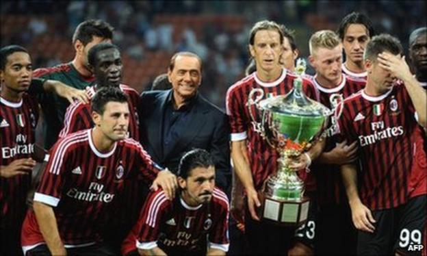 AC Milan celebrate