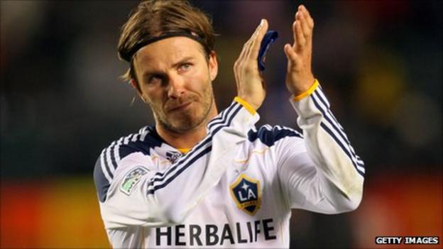 David Beckham Signed LA GALAXY Soccer Jersey HOME MLS *PROOF