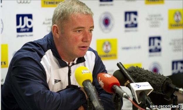 Ally Mccoist Admits Concern Over Rangers Tax Dispute Bbc Sport