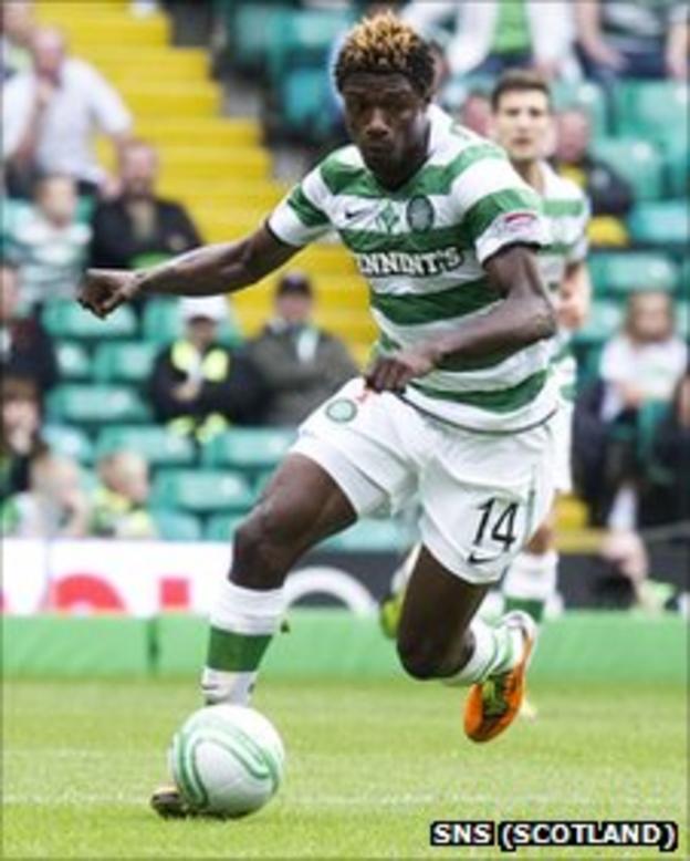 Celtic striker Mohamed Bangura