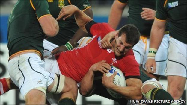 Wales captain Sam Warburton puts his body on the line against South Africa