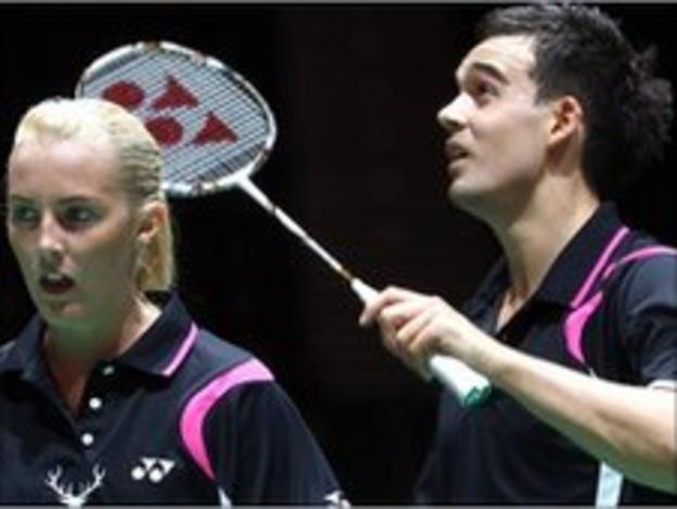 Badminton players Imogen Bankier and Chris Adcock