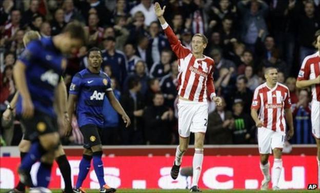 Peter Crouch's Stoke goal against Man City best of the season' - BBC Sport