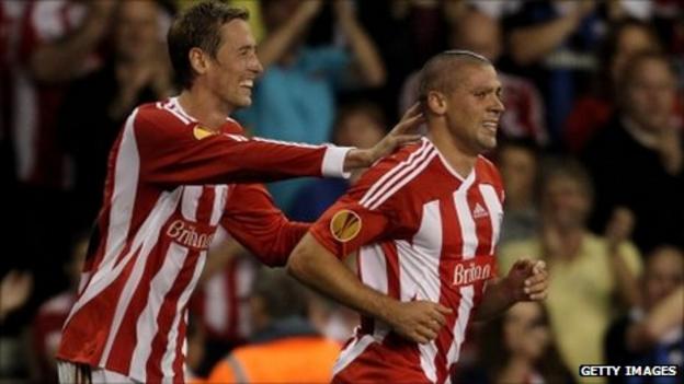 Peter Crouch (left) and Jon Walters