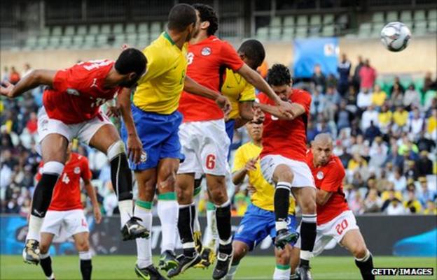 Egypt played Brazil in 2009