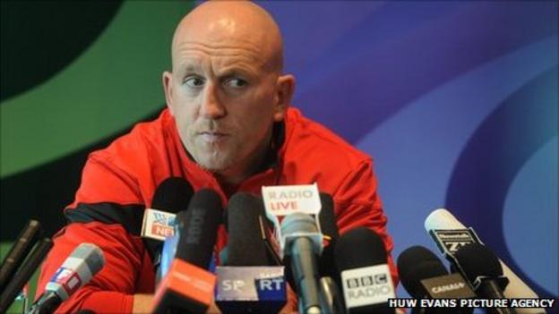 Shaun Edwards addresses the media