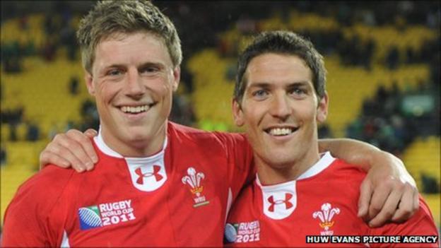 James Hook (right) takes over from Rhys Priestland