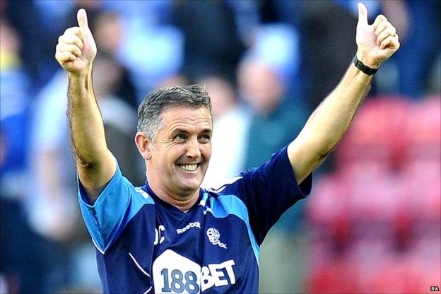 Thumbs up for Bolton's fans from manager Owen Coyle