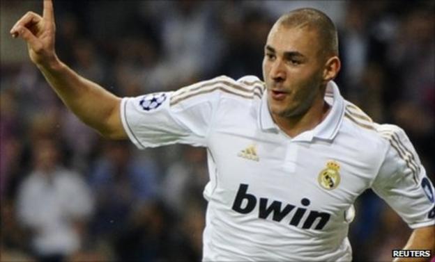 Real Madrid scorer Karim Benzema