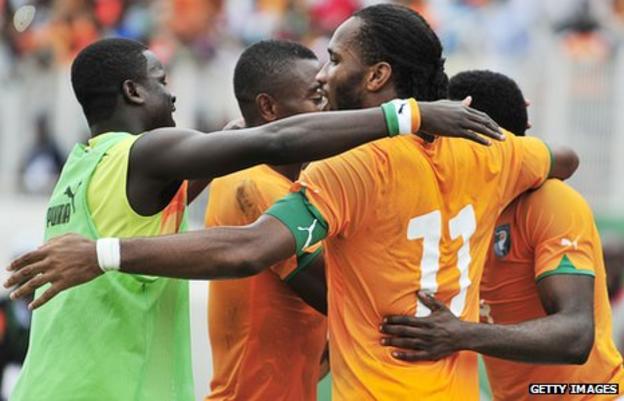Ivory Coast players