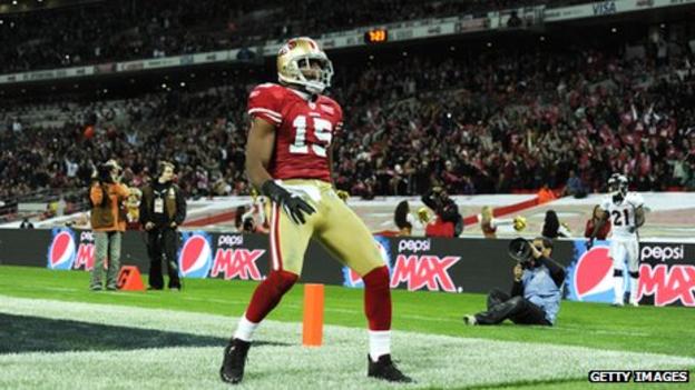 Michael Crabtree scores for the 49ers in 2010