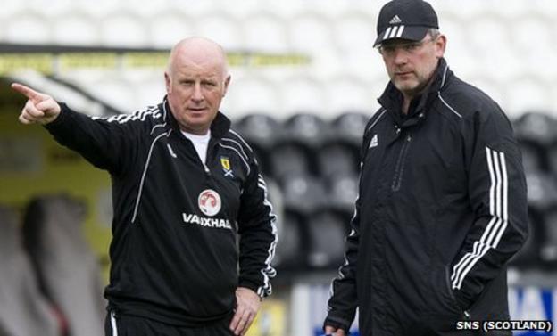 Peter Houston (left) is assistant to Scotland manager Craig Levein