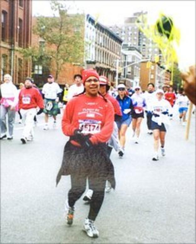 Kiki Homer ran her first marathon in 2002
