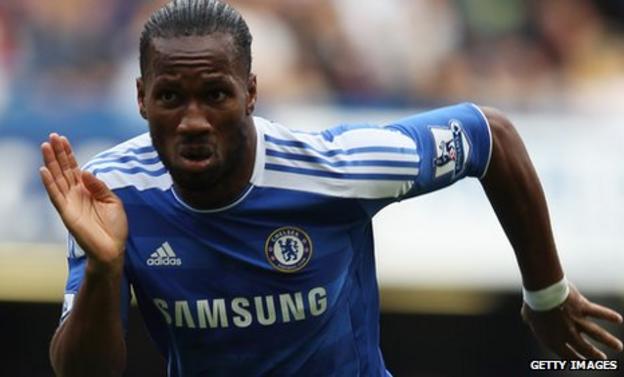 Chelsea striker Didier Drogba