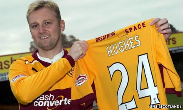 Motherwell midfielder Stephen Hughes