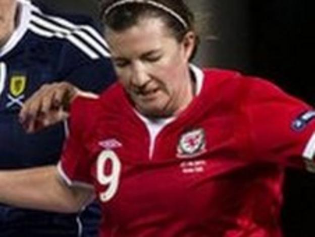 Wales striker Helen Lander