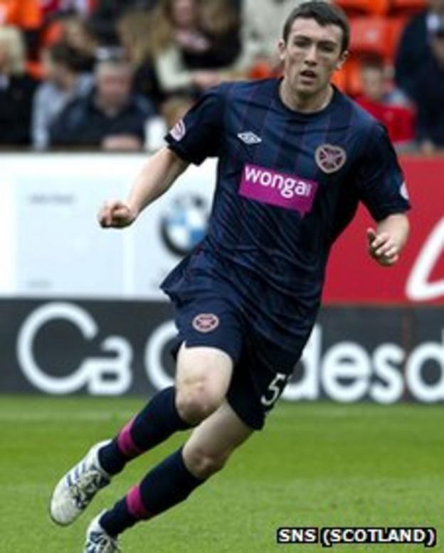 David Smith in action for Hearts