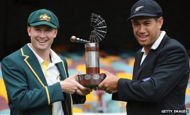 Australia captain Michael Clarke and New Zealand skipper Ross Taylor