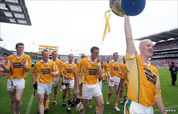 Karl McKeegan led Antrim to success in the 2006 Christy Ring Cup final