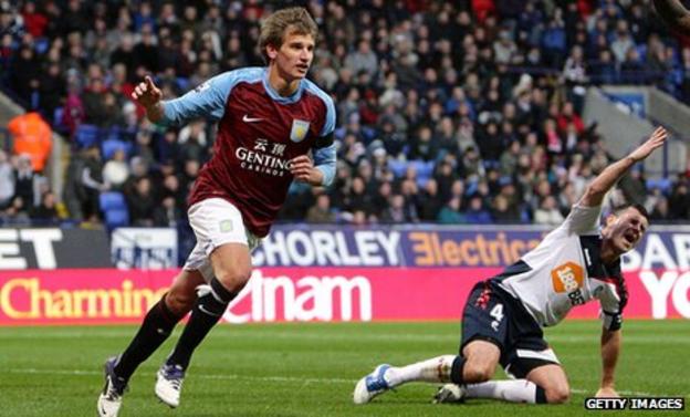 Marc Albrighton scored his eighth career goal for Aston Villa