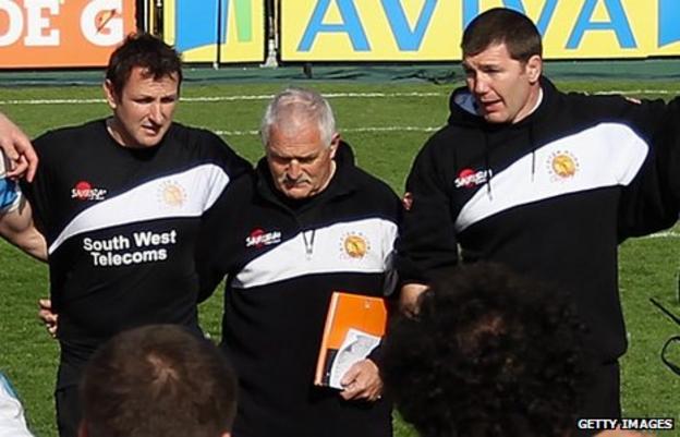 Ali Hepher, Robin Cowling and Rob Baxter