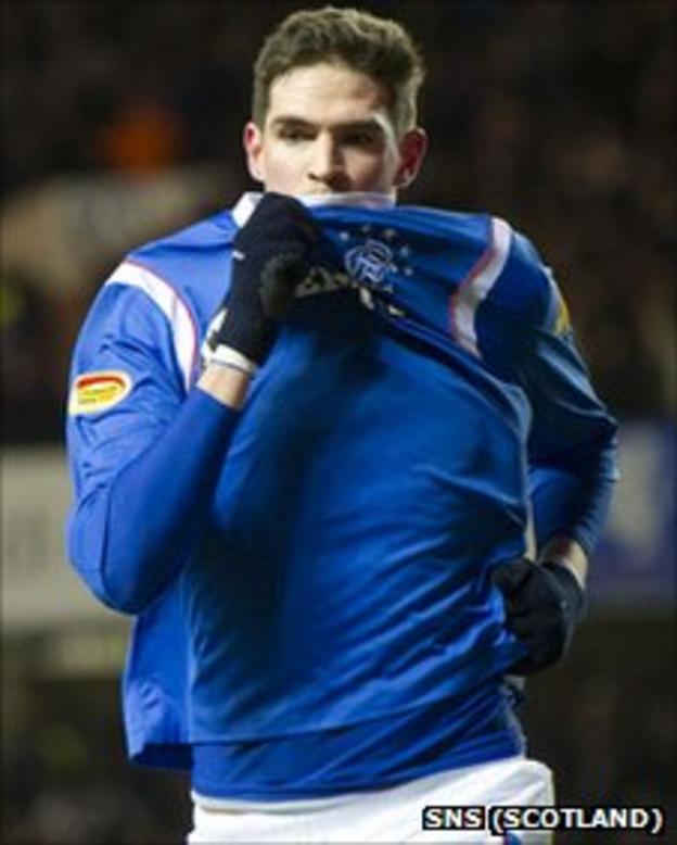 Kyle Lafferty celebrates