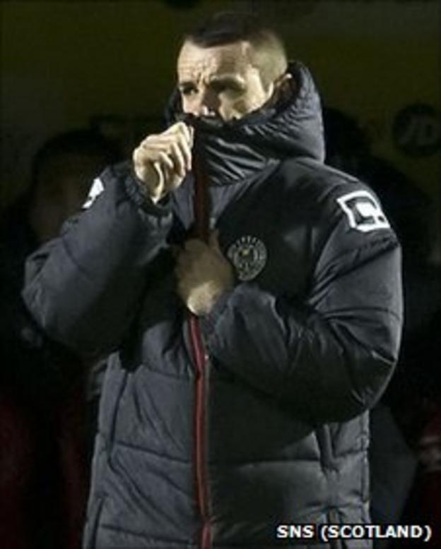St Mirren manager Danny Lennon