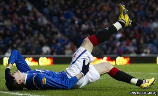 Kyle Lafferty goes down injured