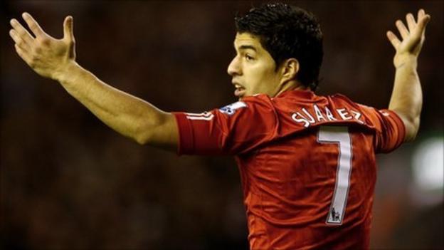 Luis Suarez's first away game back could be at Old Trafford on 11 February