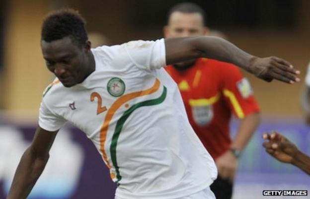 Niger striker Moussa Maazou