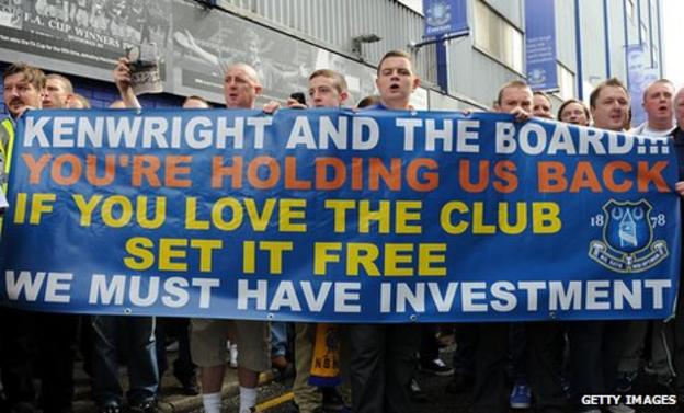 Everton protest