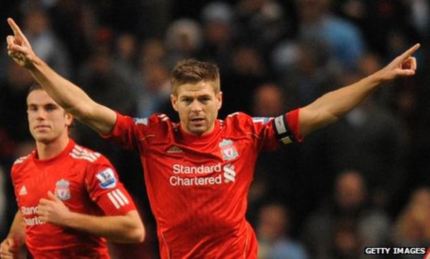 Liverpool and England international Steven Gerrard