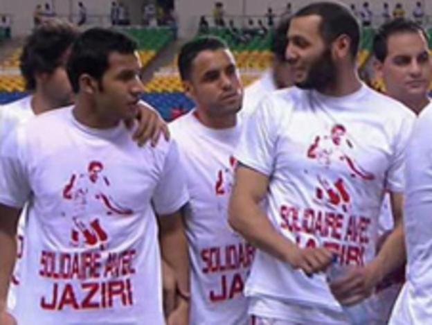 Tunisian players Aymen Mathlouthi and Yacine Chikhaoui