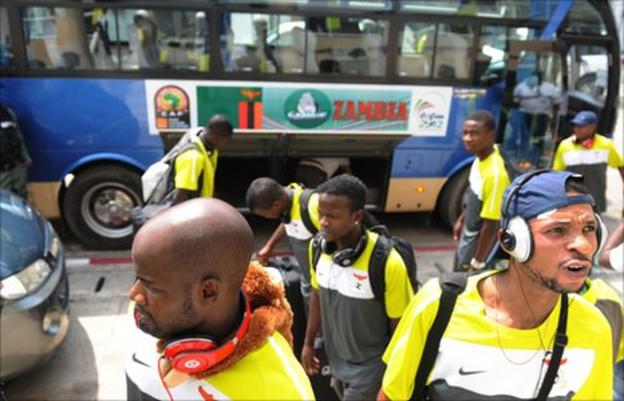 Zambia's Nations Cup football squad