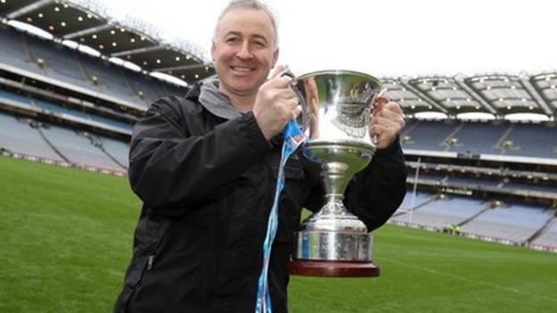 Lenny Harbinson celebrates the 2010 All-Ireland club title success