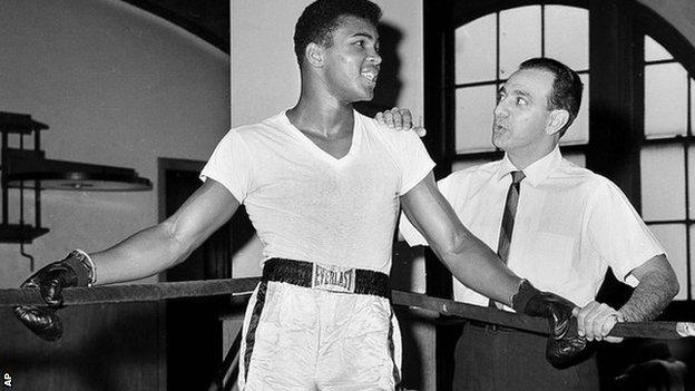 Muhammad Ali and Angelo Dundee
