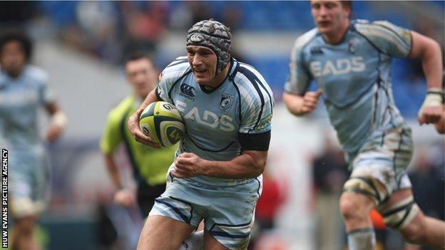 Wing Tom James starred for Cardiff Blues with four tries