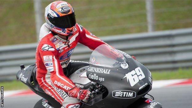Ducati rider Nicky Hayden