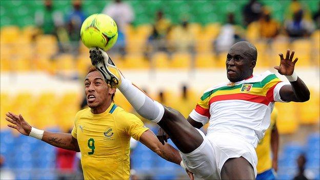 There were empty seats during the Nations Cup quarter-final defeat of co-hosts Gabon to Mali on Sunday