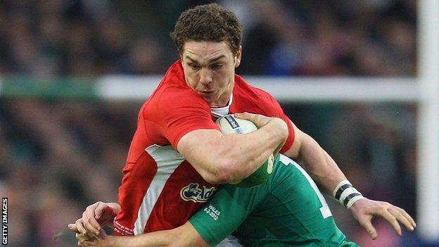 George North became the youngest player to score 10 international tries